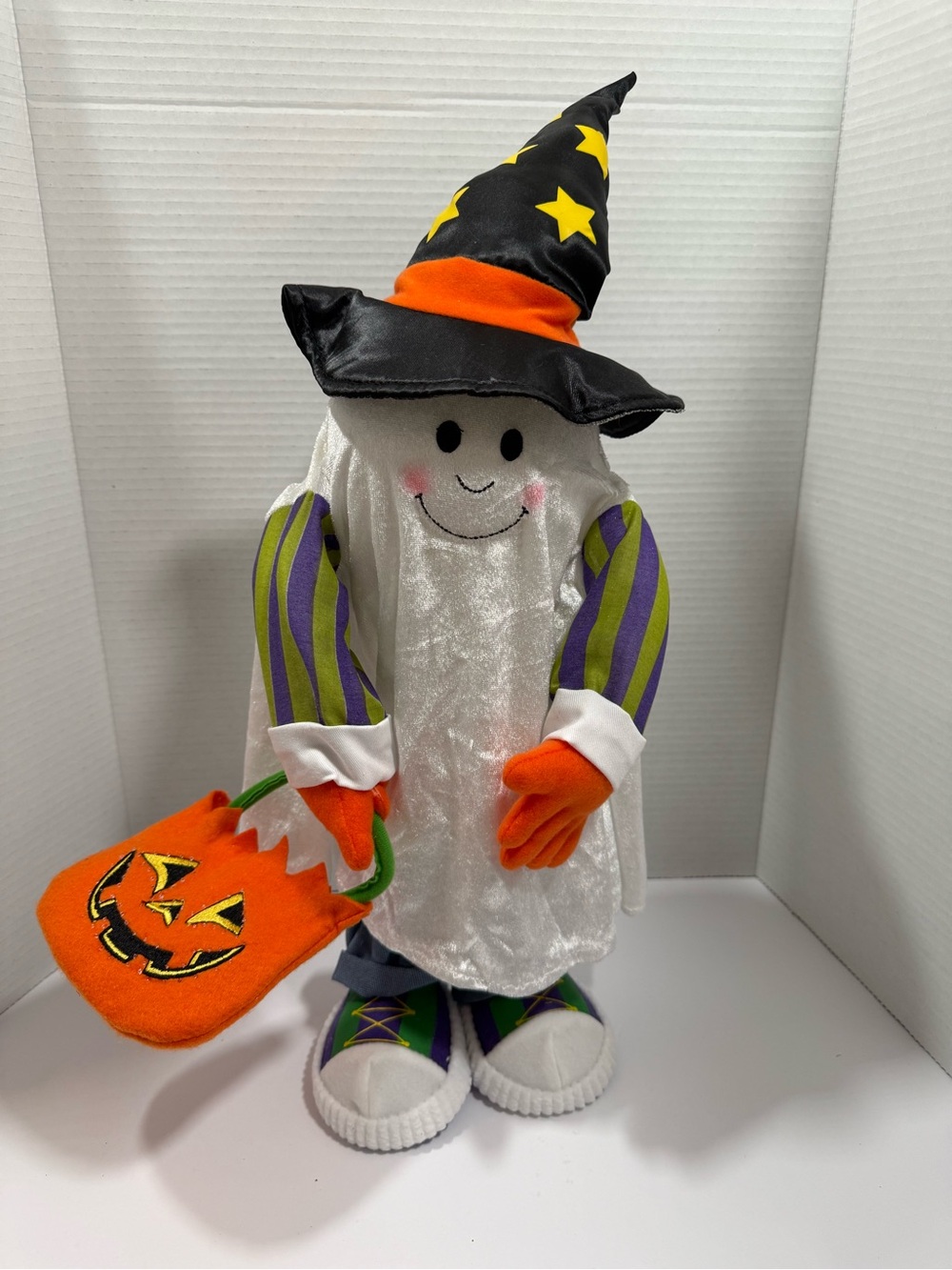 Vintage 2006 AVON Georgie THE Ghost Fiber Optic Halloween Greeter- TESTED/WORKS